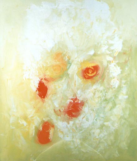 La battona cieca - oil on canvas, 1982